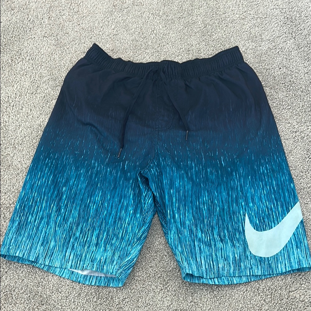 Nike Teal and Navy Athletic Shorts